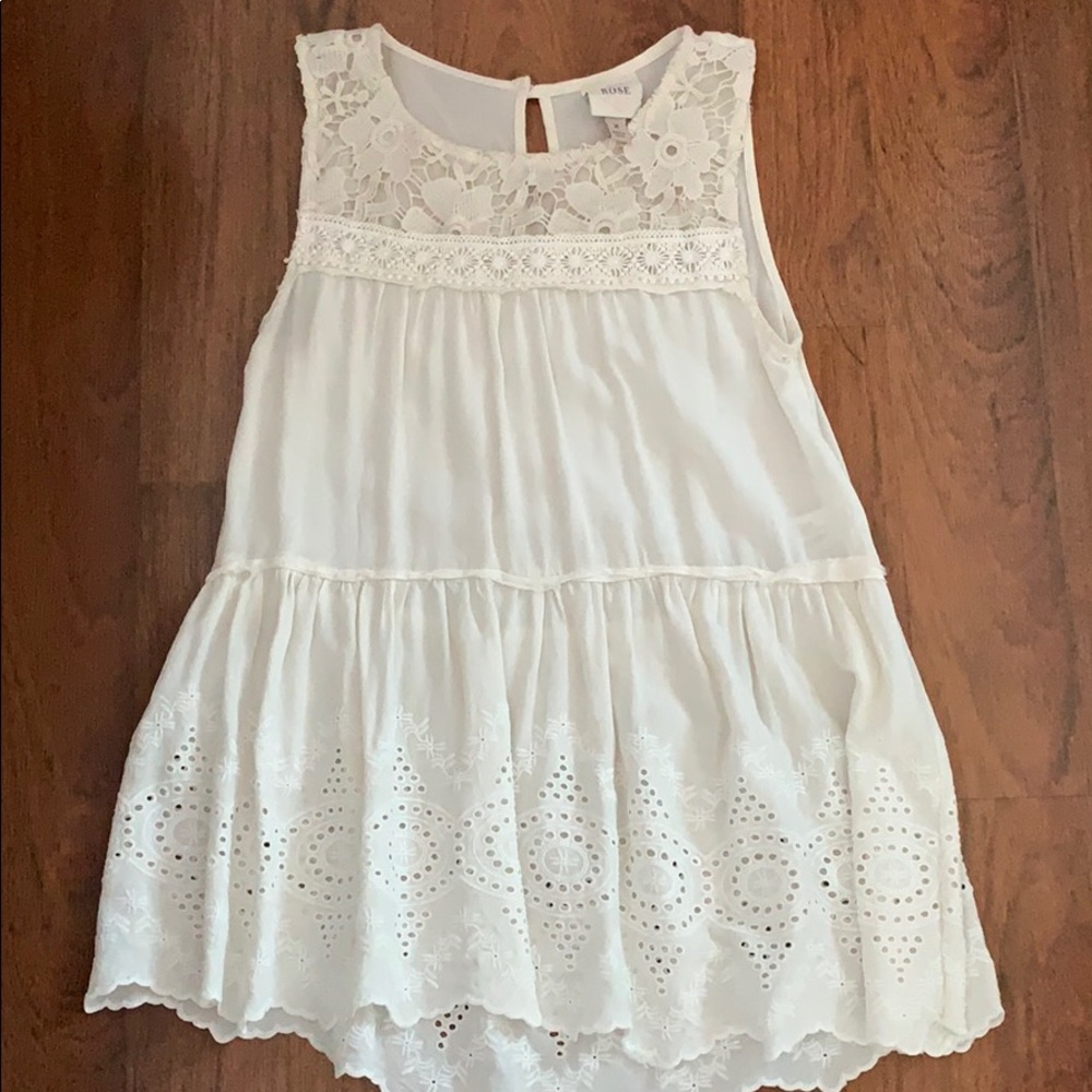 Knox Rose • Eyelet Top